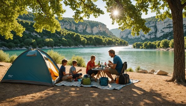 Vacances en ardèche : camping au bord de rivière pour toute la famille